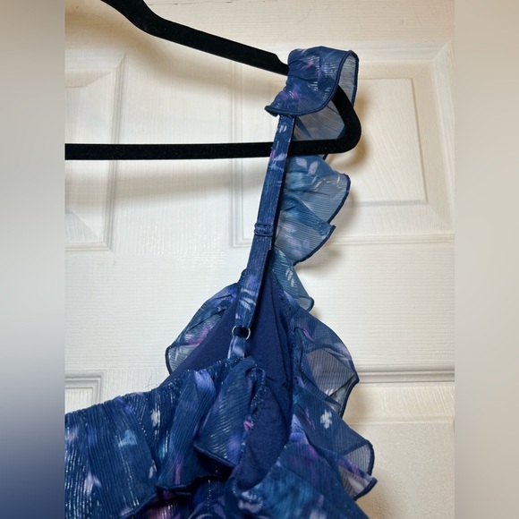 French Connection Aden Bai Frill Mini Dress Size 12 - Picture 9 of 12